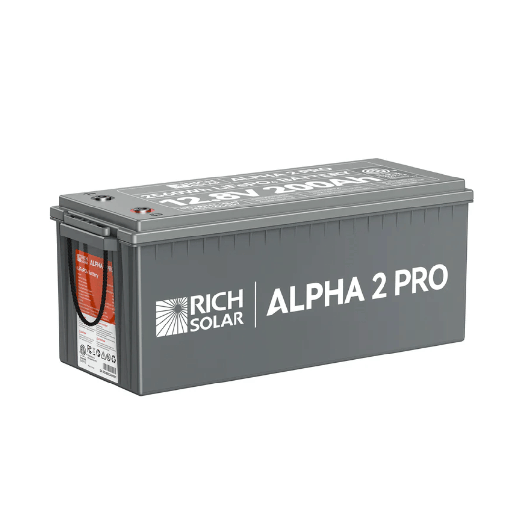 Picture of Rich Solar ALPHA 2 PRO 12V 200Ah LiFePO4 7000 Cycles