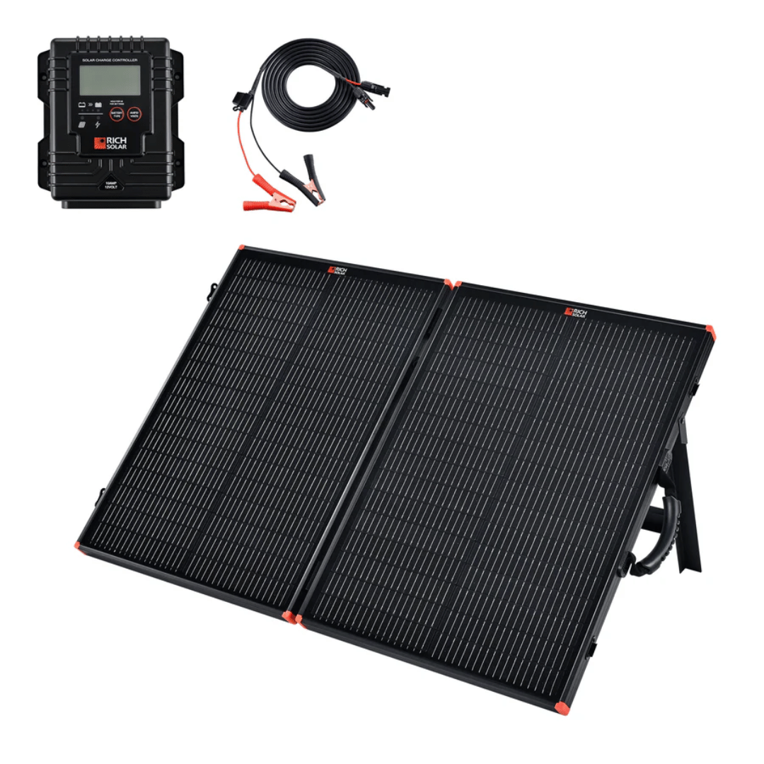 Picture of Rich Solar - 100 Watt 12V Portable Solar Panel Briefcase with Controller