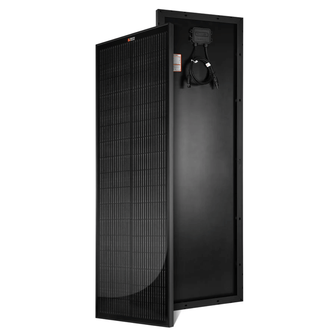 Rich Solar - 100 Watt Slim Mono Solar Panel Black