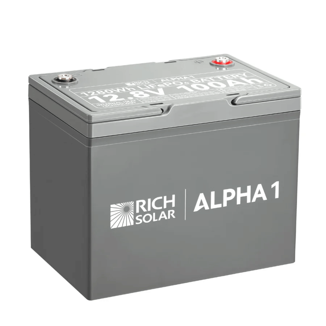 Picture of Rich Solar ALPHA 1 12V 100Ah LiFePO4 Lithium Iron Phosphate Battery