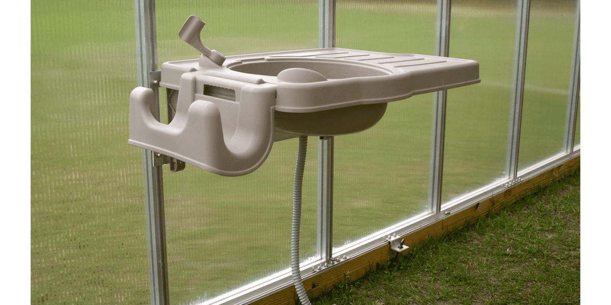 Riverstone CleanIT Outdoor Sink - Large installed