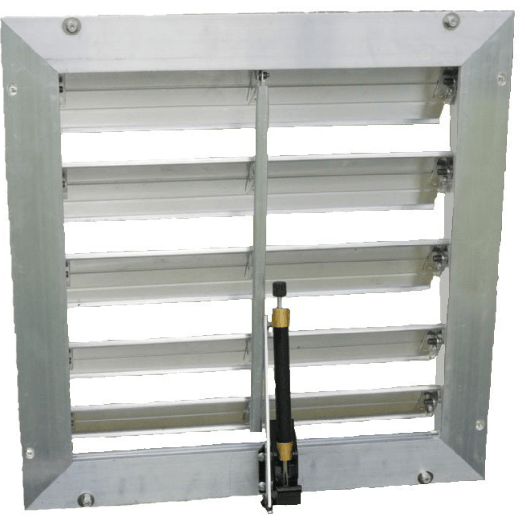 Riverstone 18INCH Louver Wall Mounted Window with Solar Powered Opener