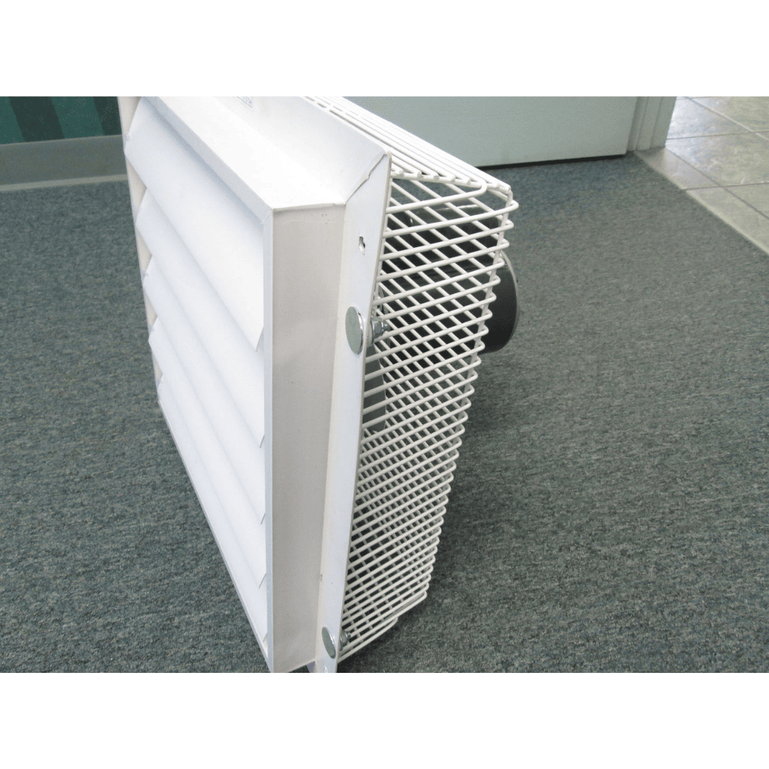 Riverstone Greenhouse and Small Building Exhaust Fan System on carpet