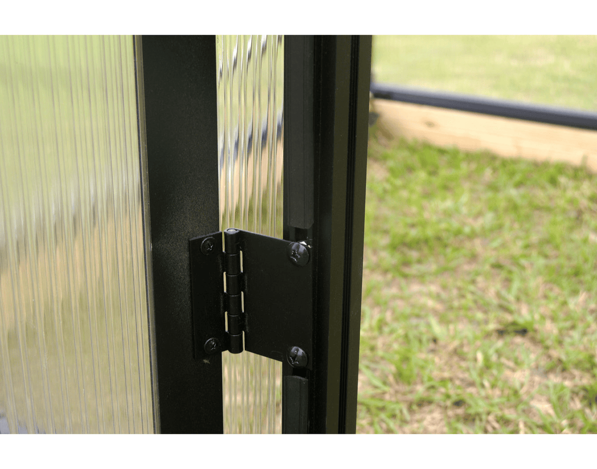 Riverstone MONT Hinged Door Set for Black Greenhouse Door Hinge