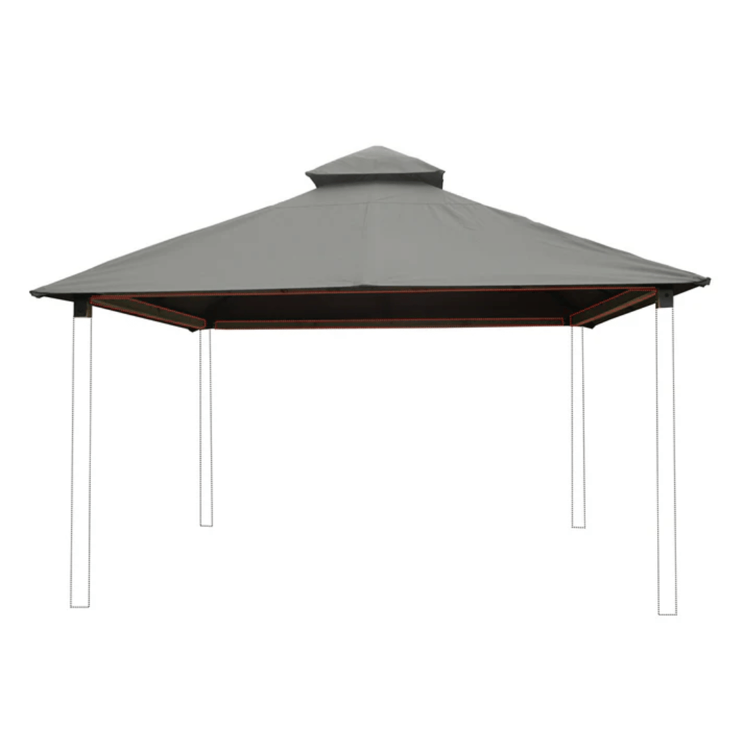 Riverstone Sun-Dura Mist Gray Gazebo Kit