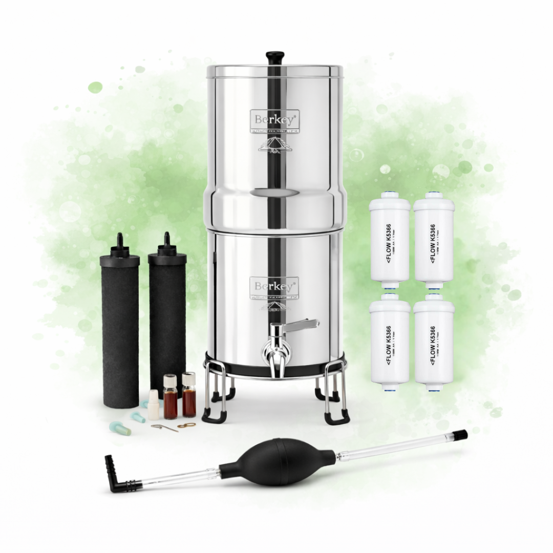 Royal Berkey Water Filter System with four pf2 Filters