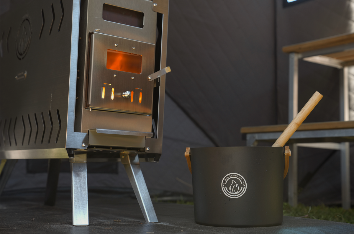 Picture of North Shore Sauna Sauna Stove, Bucket and Ladle