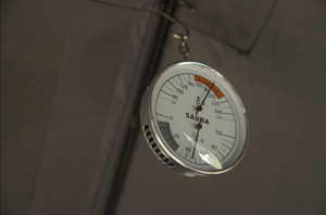 Picture of North Shore Sauna Temp gauge and hygrometer