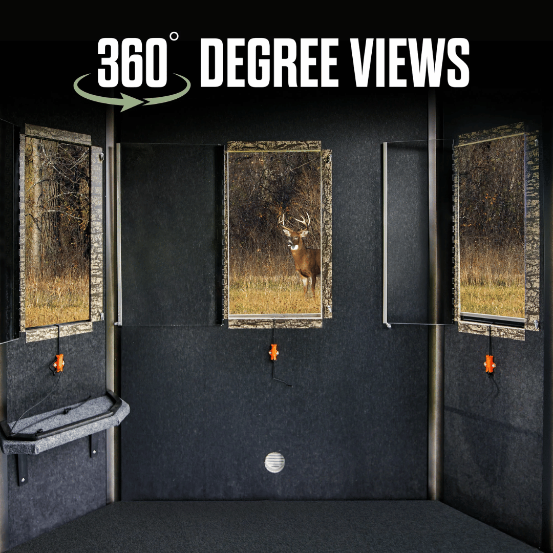 Shadow Hunter 6x6 Octagon Archery Blind 360 Degree Views