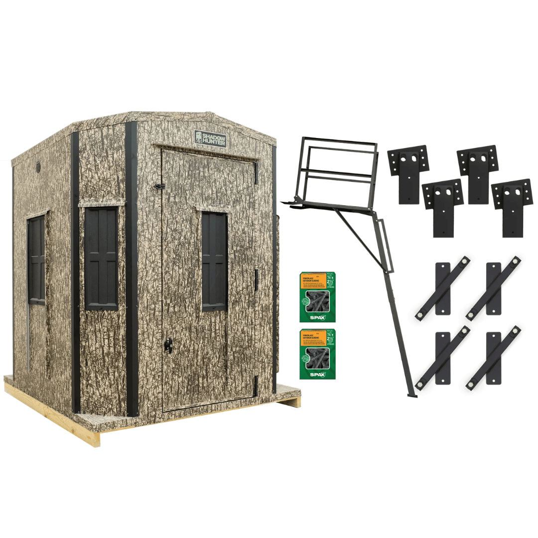 Shadow Hunter 6x6 Octagon Archery Blind - DIY Lumber Tower Bundle