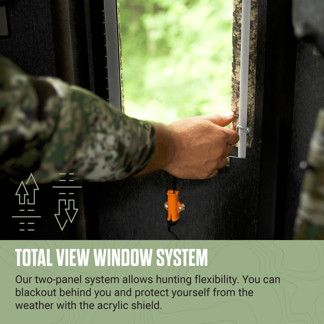 Shadow Hunter 6x6 Octagon Archery Blind - Total View Window System