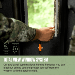 Shadow Hunter 6x6 Octagon Archery Blind - Total View Window System