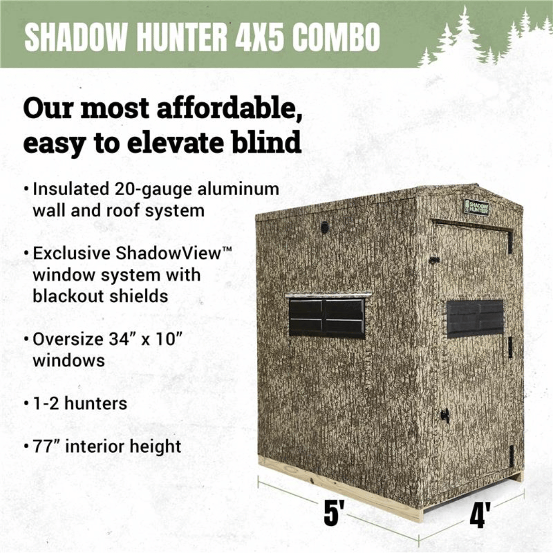 Shadow Hunter® Blinds - 4 x 5 combo features