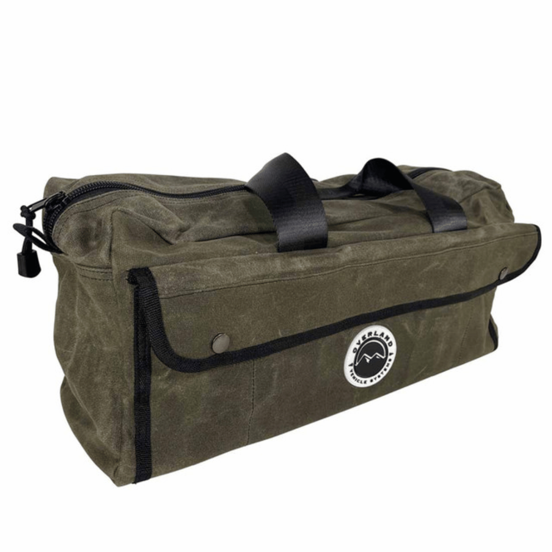 Small Duffle Bag with Handle &amp; Straps - #16 Waxed Canvas Storage