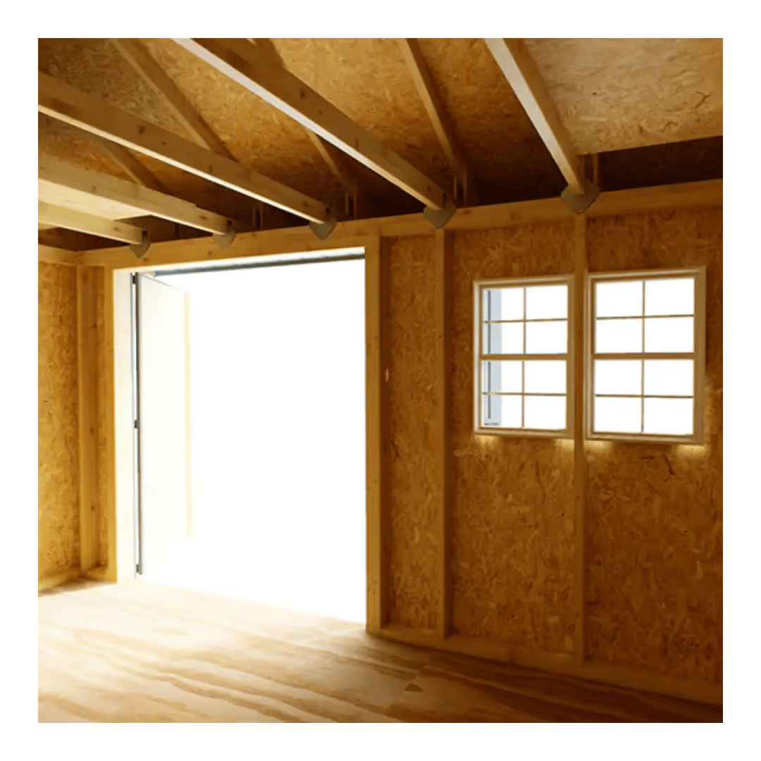 Sophisticated Salt Box Shed Interior