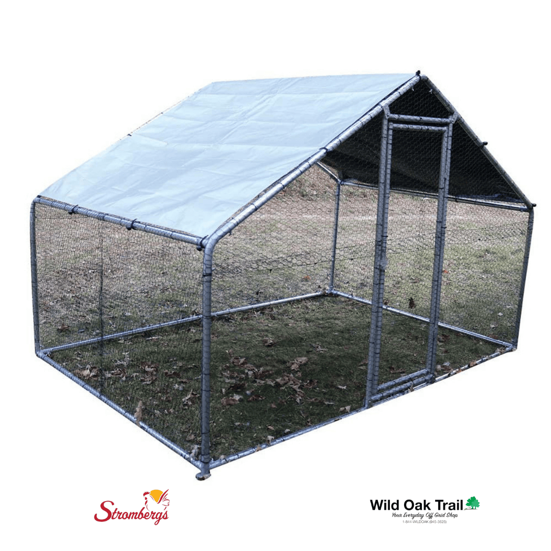 Stromberg&#39;s Galvanized Walk In Run With Roof