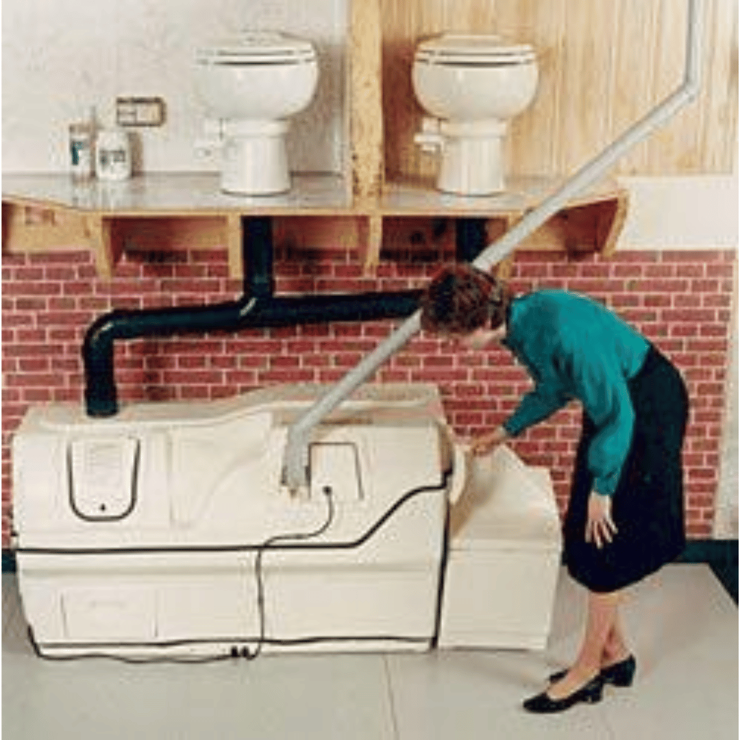 Picture of Sun-Mar Centrex 3000 Central Composting Toilet System  Installed
