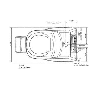 Picture of Sun-Mar Excel Composting Toilet Plan Elevation
