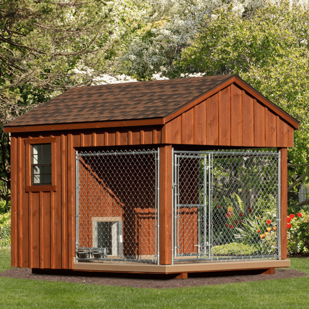 Picture of The Dog Kennel Collection - 8 x 10 Traditional Outdoor Dog Kennel 