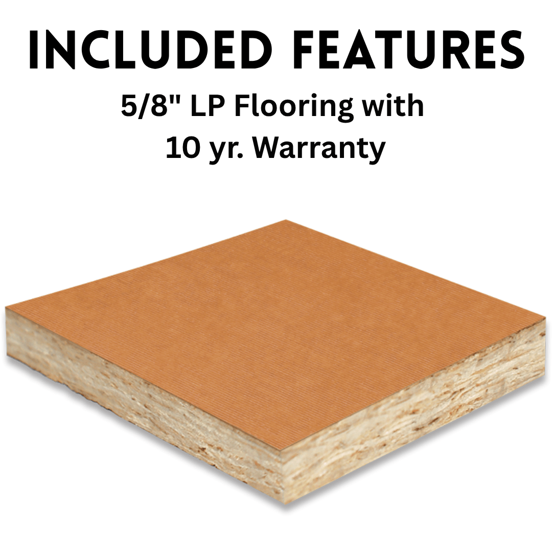 The Hen House Collection Included 5/8&quot; LP Flooring with 10 yr. Warranty