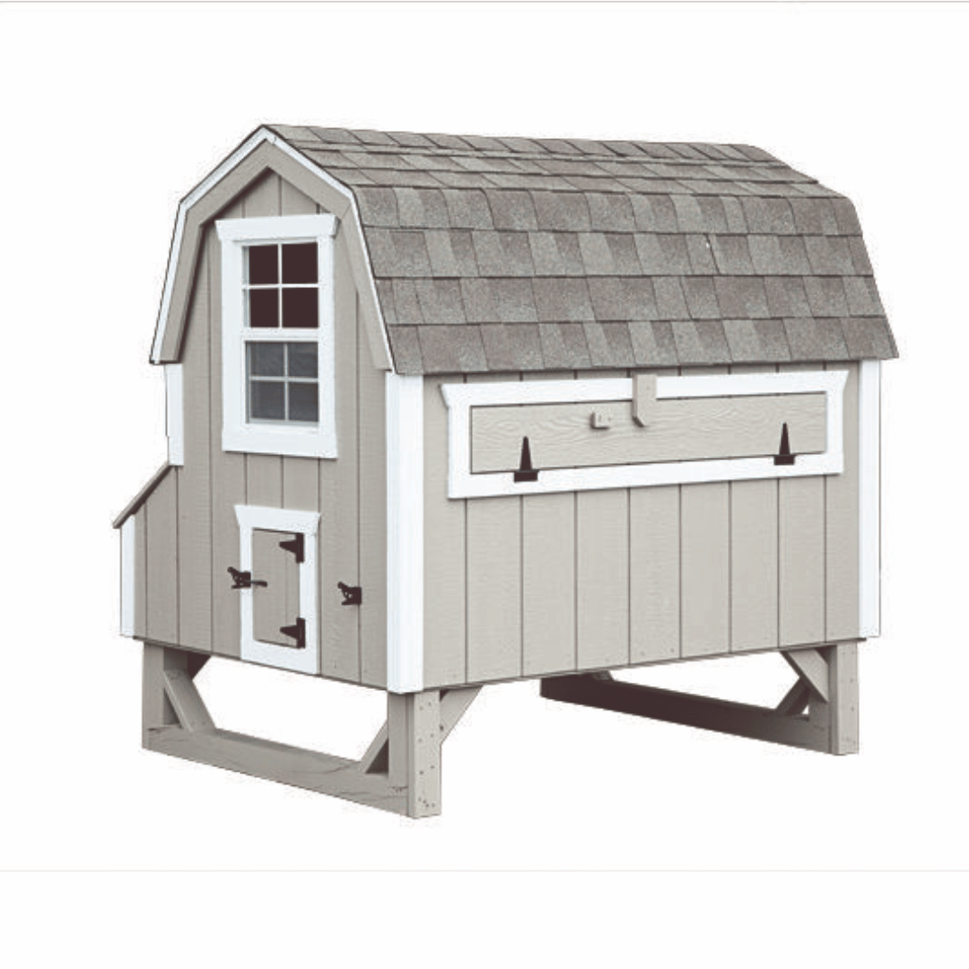 Backside Picture of the The Hen House Collection D46 The Dutch Chicken Coop