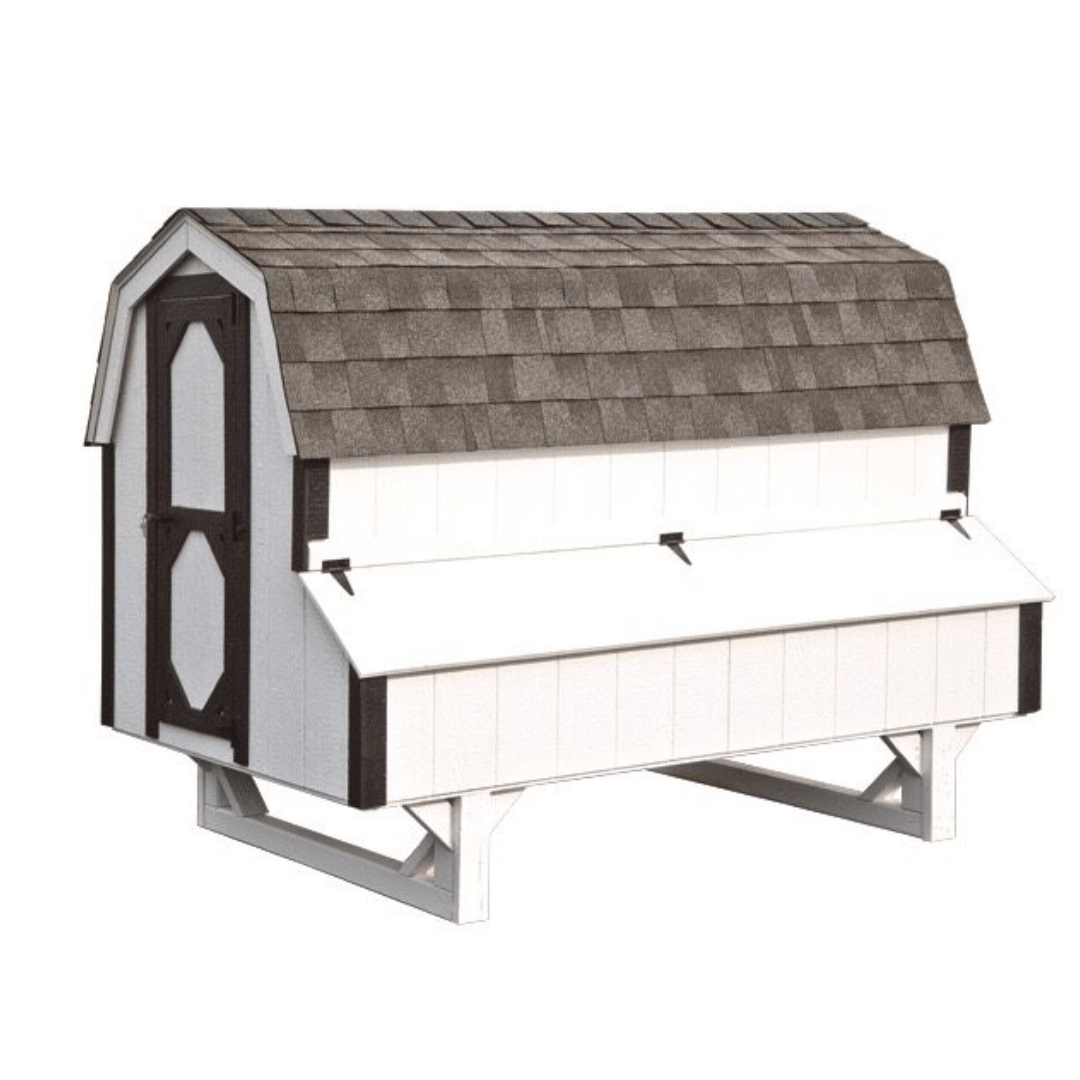 Backside Picture of the The Hen House Collection D48 The Dutch Chicken Coop
