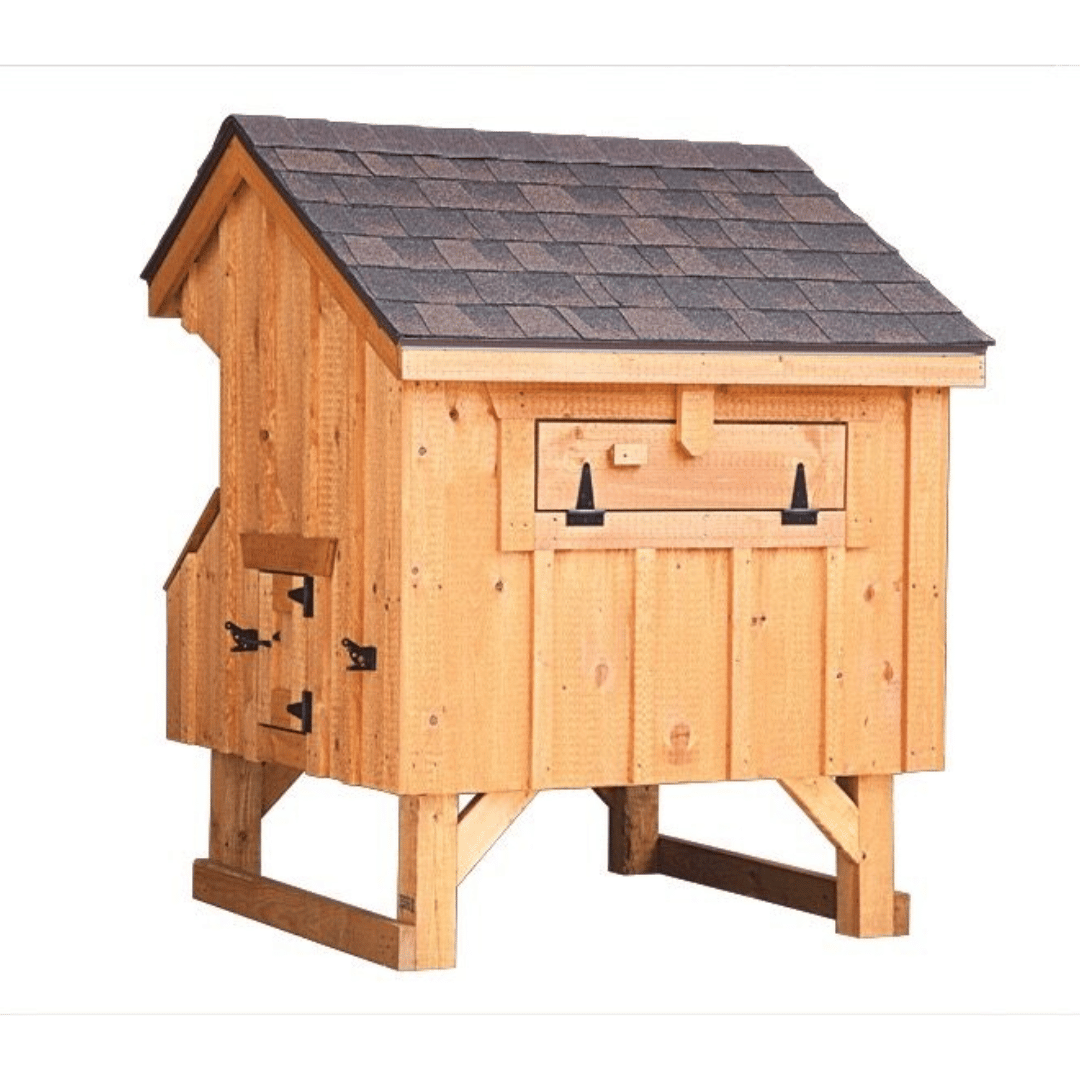 Backside Picture of Q34 Quaker Prefab Chicken Coop by The Hen House Collection