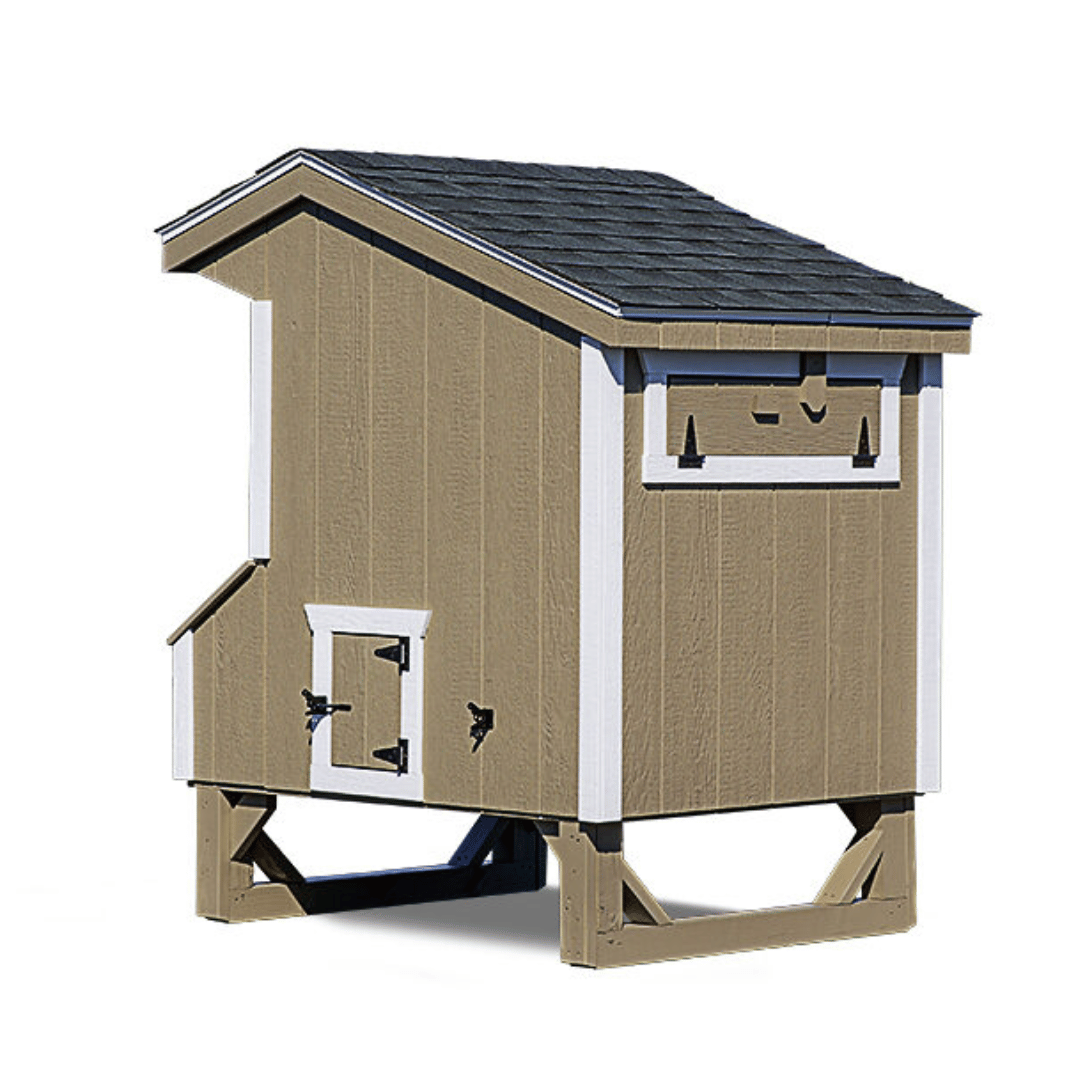 Backside area Picture of The Hen House Collection Q44 Quaker Prefab Chicken Coop