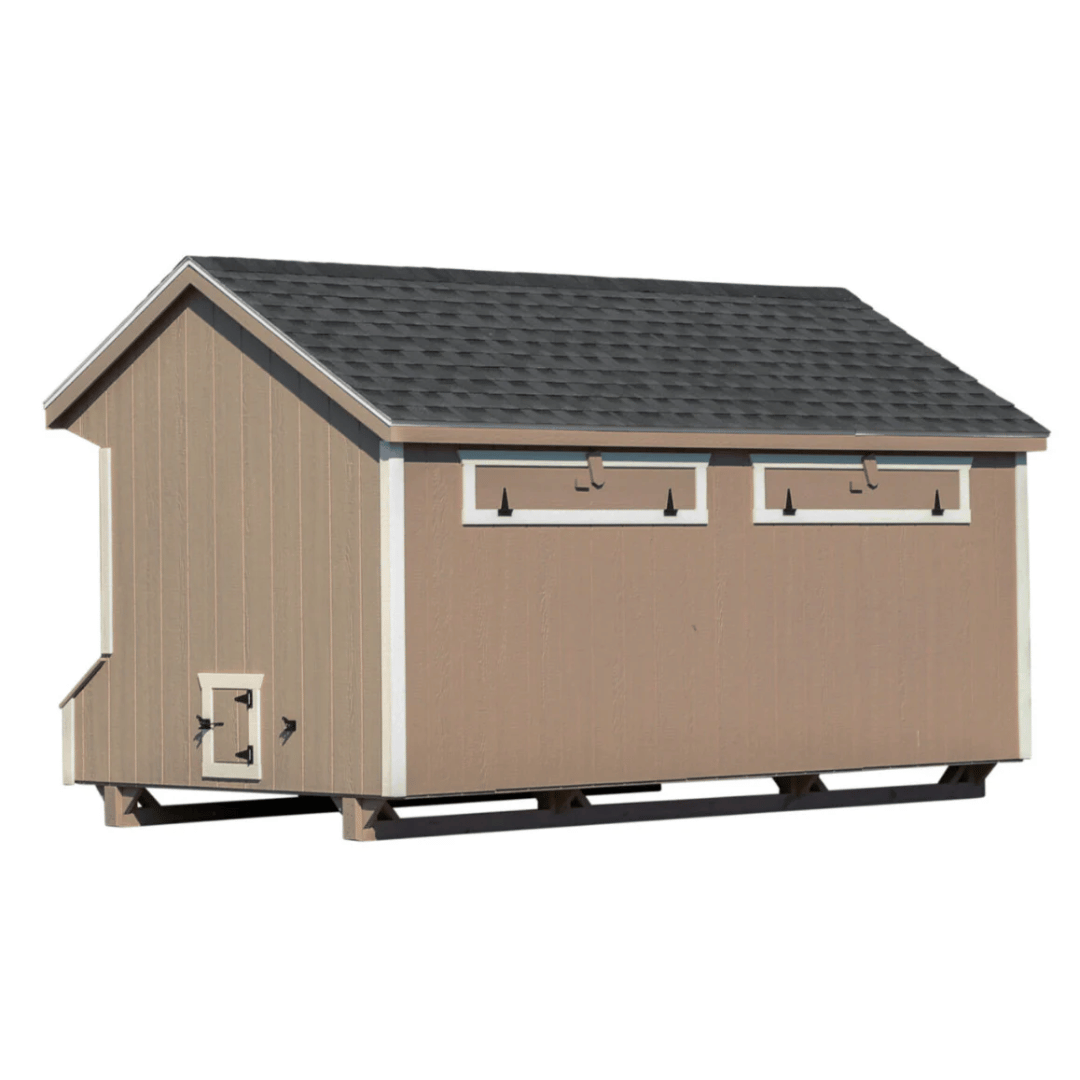 Picture of backside area of The Hen House Collection Q1012 Quaker Prefab Chicken Coop