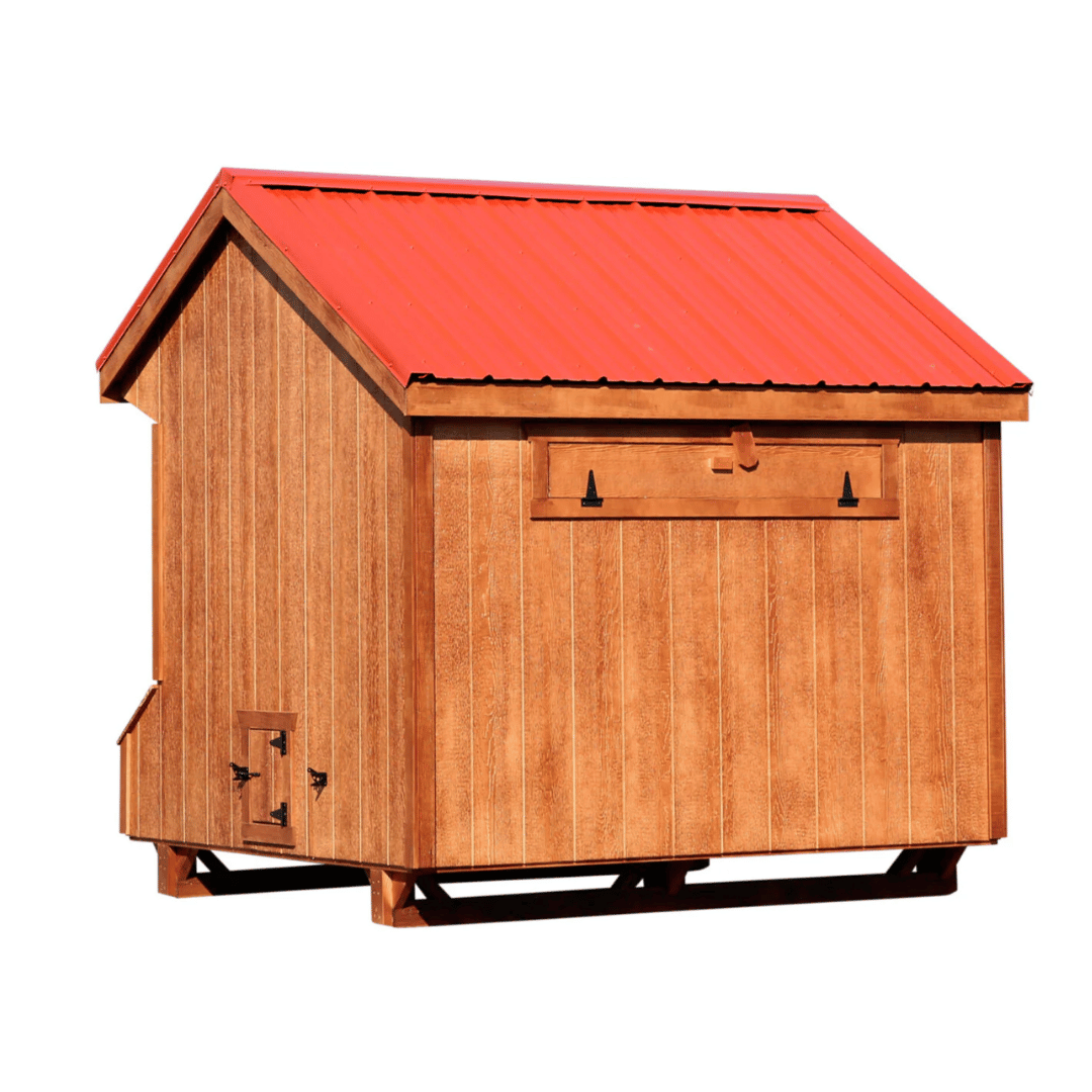Backside Picture of The Hen House Collection Q78 Quaker Prefab Chicken Coop