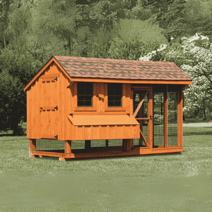 Picture of The Hen House Collection The Q612C 6x12 Chicken Coop and Run with board and batten siding