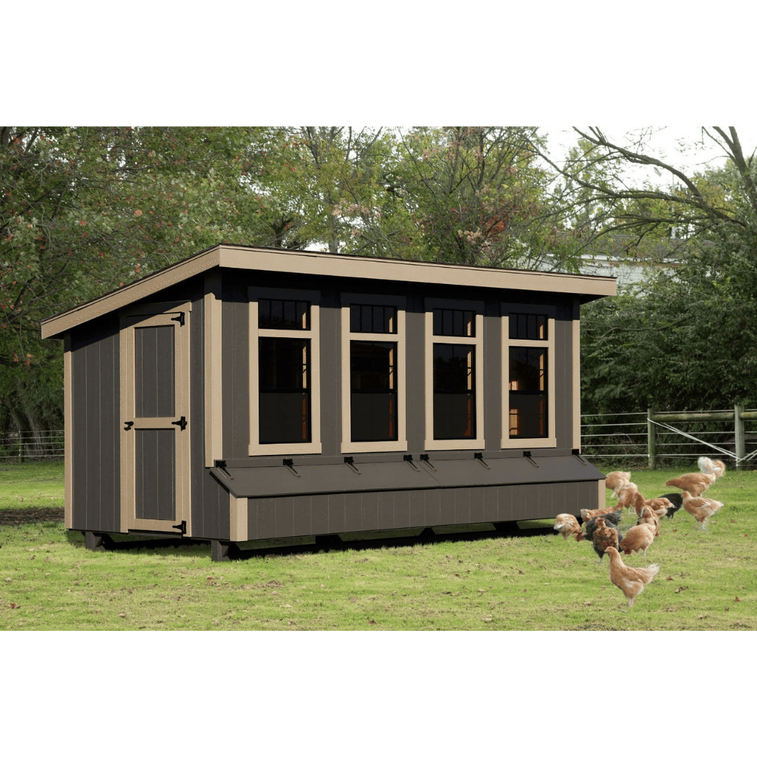 The hen house collection L716 Lean-to 7x16 chicken coop