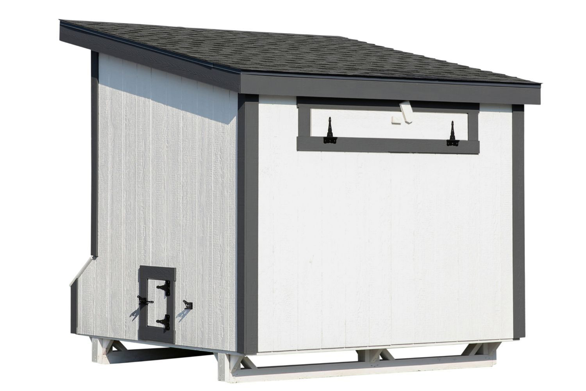 The hen house collection L78 Lean-to 7x8 chicken coop back view