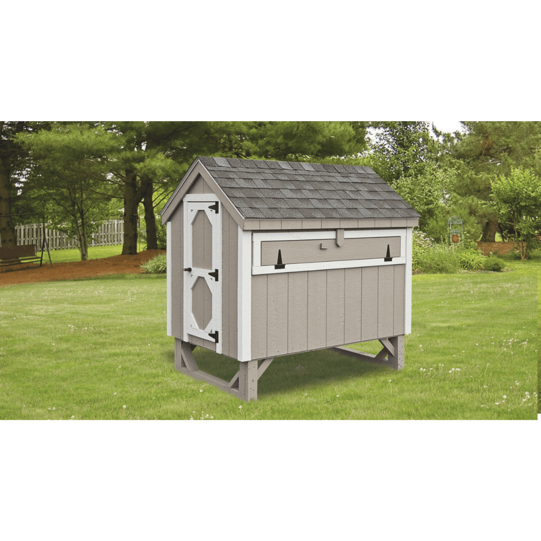 The hen house collection a46 A-frame 4x6 chicken coop back view