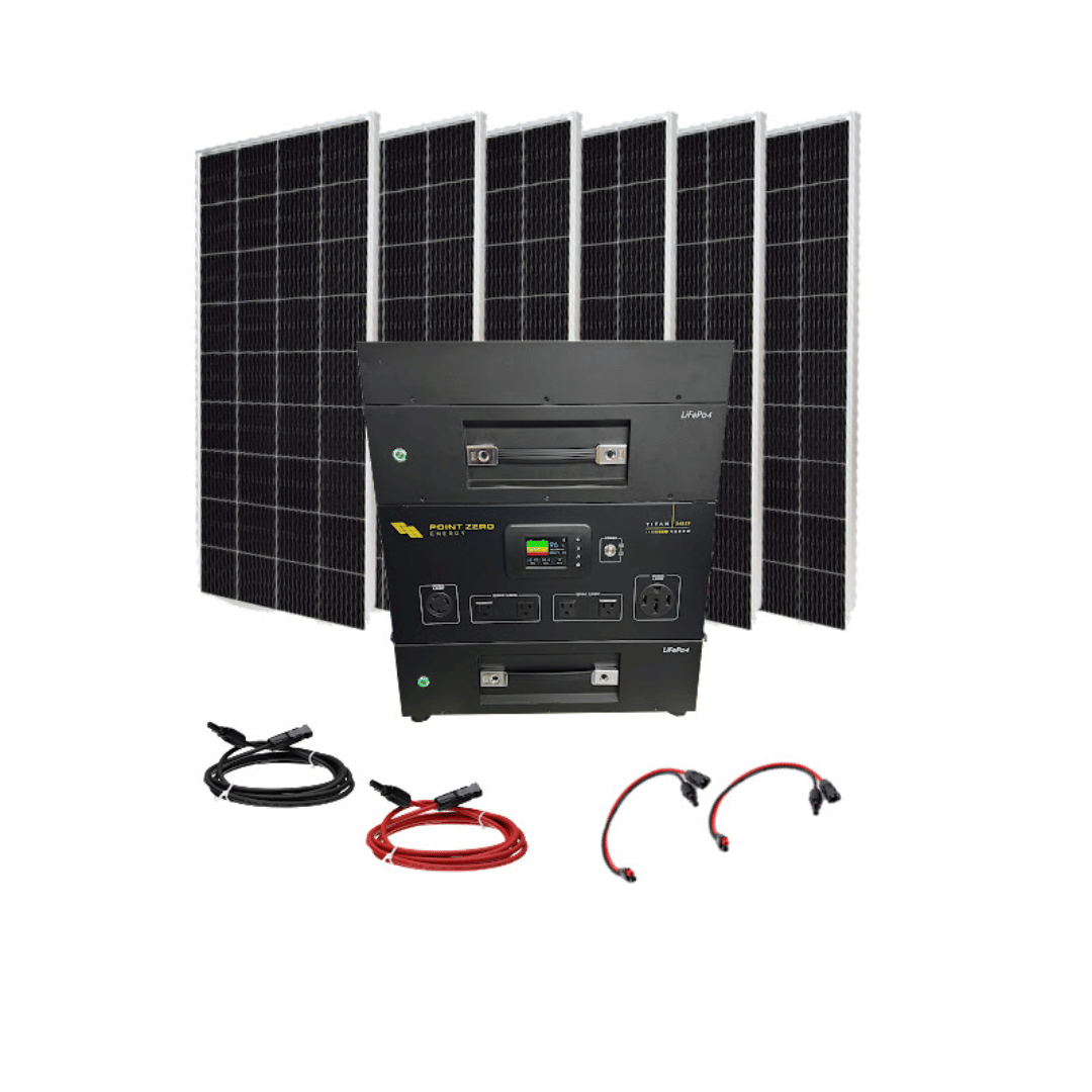 Picture of the Titan 240SP  Solar Generator by Point Zero Energy - 1200 Rigid Kit