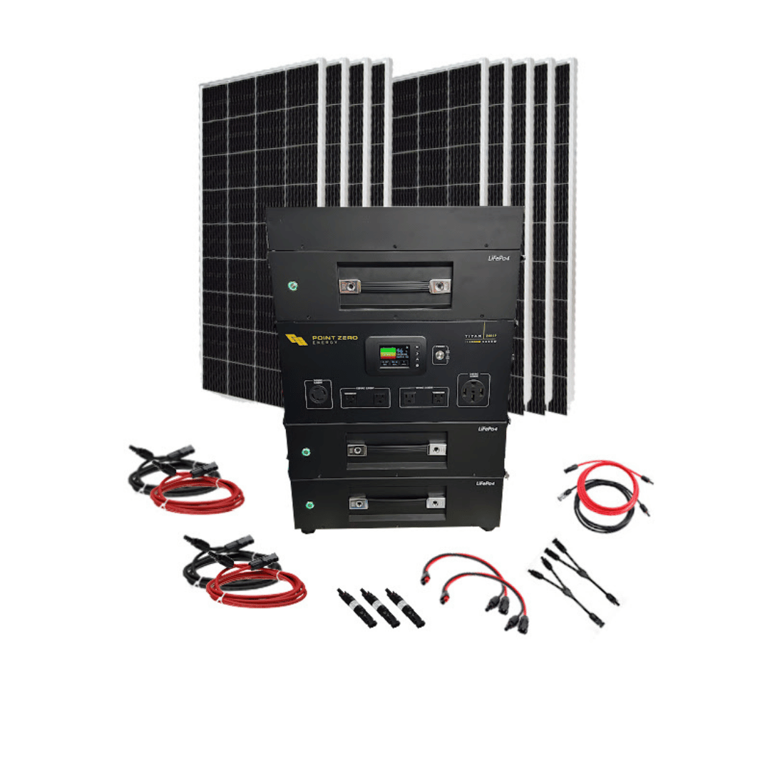 Picture of the Titan 240SP  Solar Generator by Point Zero Energy - 1800 Rigid Kit