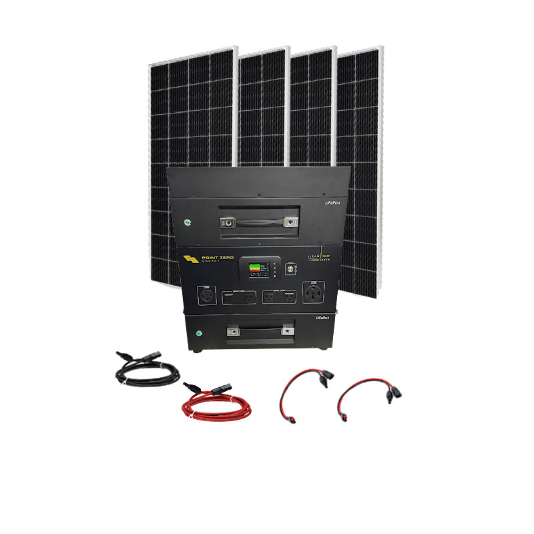 Picture of the Titan 240SP  Solar Generator by Point Zero Energy - 800 Rigid Kit