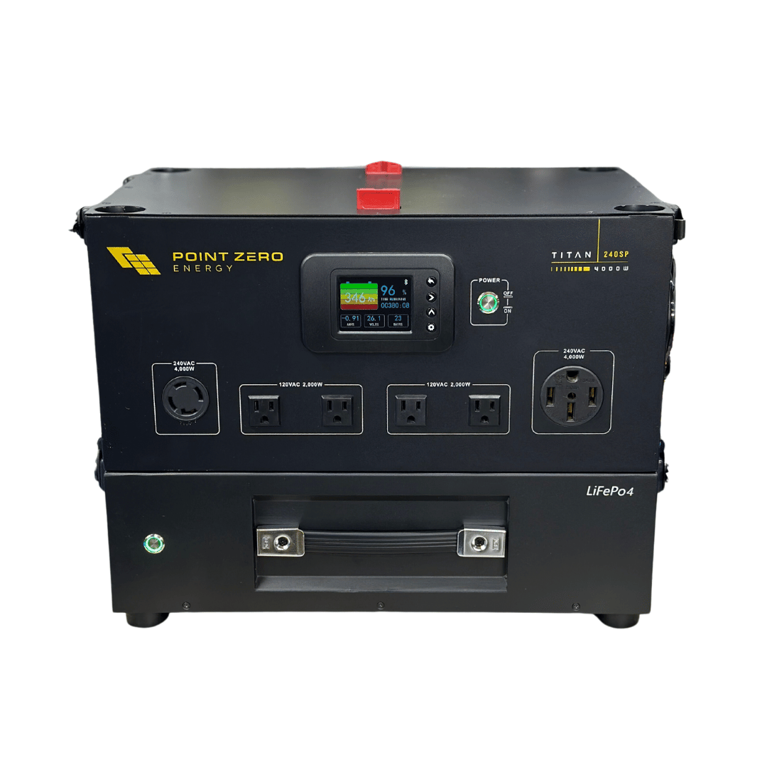 Picture of the Titan 240SP  Solar Generator by Point Zero Energy Module with one battery