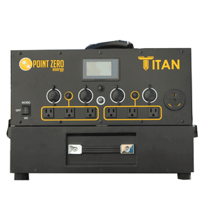 Picture of the Titan Solar Generator with one 2000 watt-hour Battery. - Point Zero Energy Generators