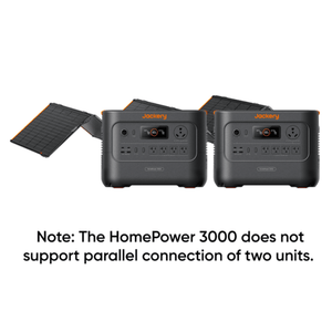 Two Jackery HomePower 3000s with 500w solar panel