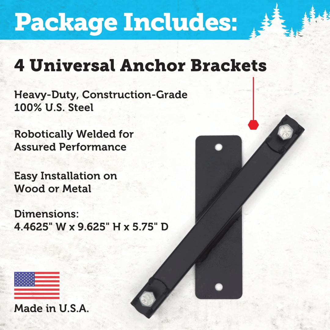 Universal Anchor System for Hunting Blind Elevators - Universal Compatibility