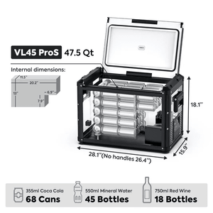 picture of ICECO VL45PROS single zone portable fridge capacity