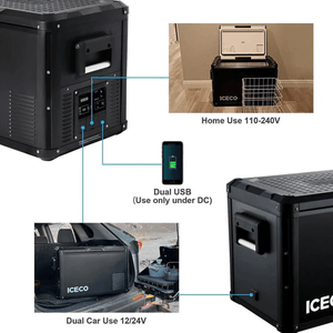 picture of ICECO VL45PROS single zone portable fridge ports