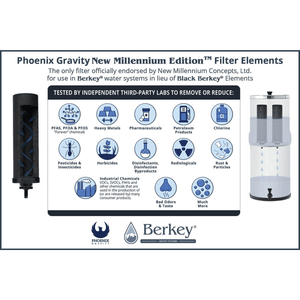 What Berkey® Phoenix Gravity Filter Elements can remove