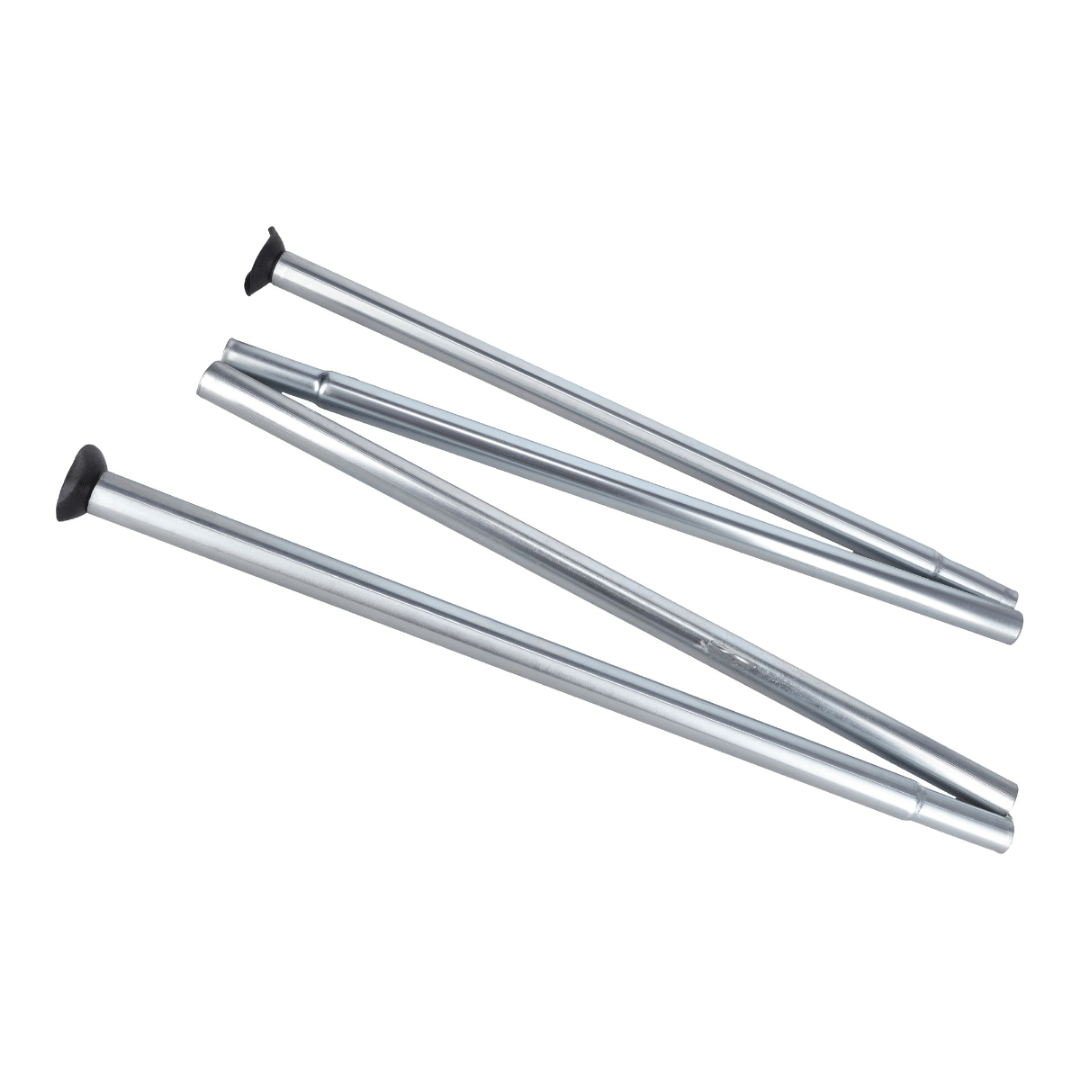 White Duck Outdoors Avalon Replacement Tent Poles - Center Pole tilted right facing and slightly opened