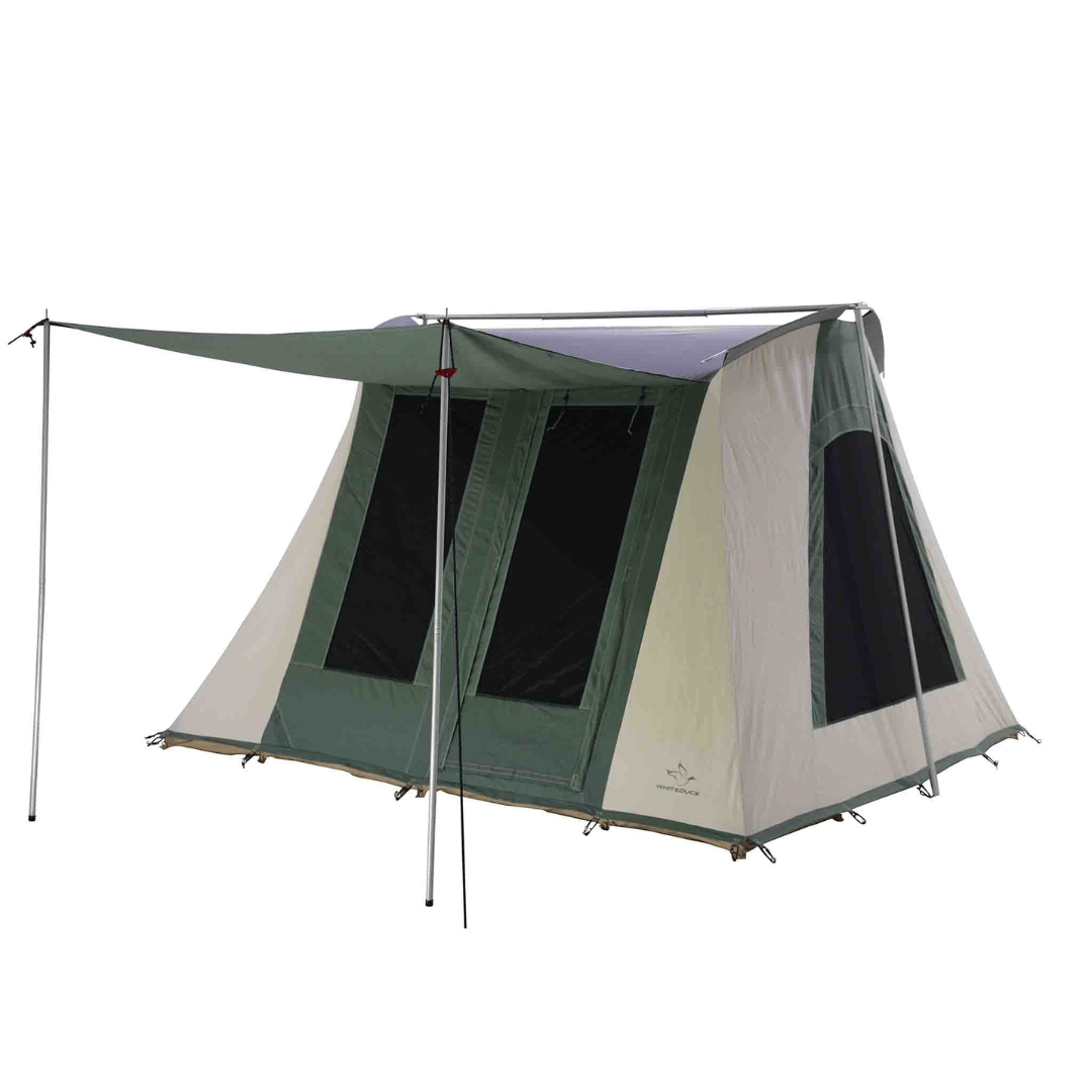 White Duck 10&#39;x10&#39; Prota Canvas Cabin Tent Deluxe, Forest Green