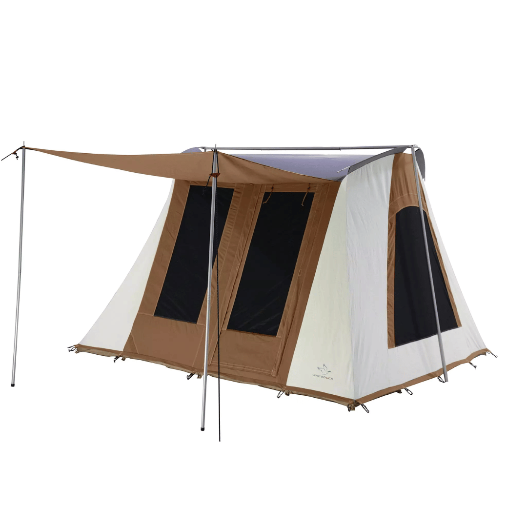 White Duck 10&#39;x10&#39; Prota Canvas Cabin Tent Deluxe, Desert Red