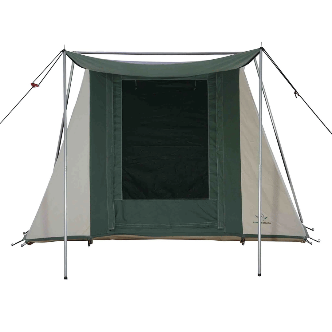White Duck 7&#39;x9&#39; Prota Canvas Cabin Tent  Forest Green