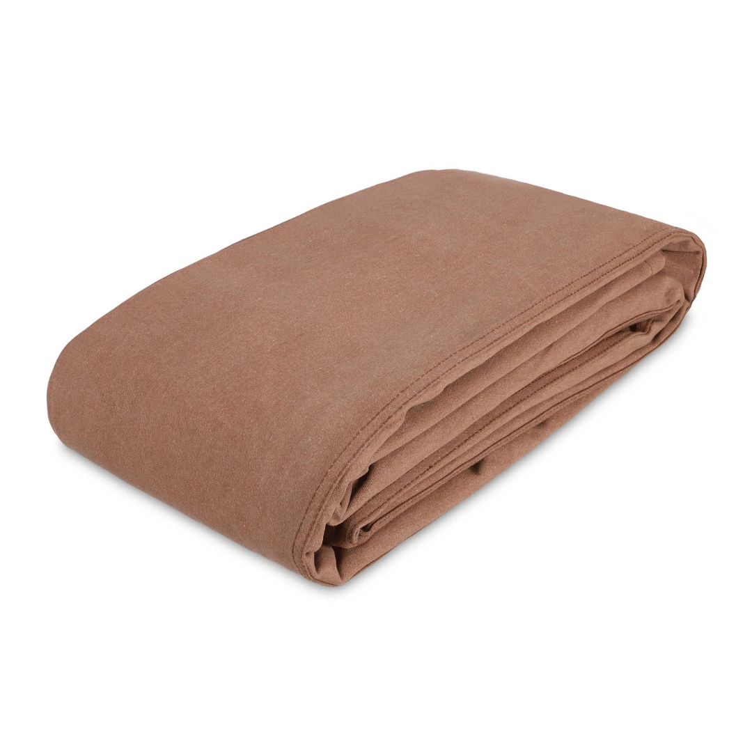 18 oz. 100% Cotton Canvas Tarp 12' x 16' / Brown