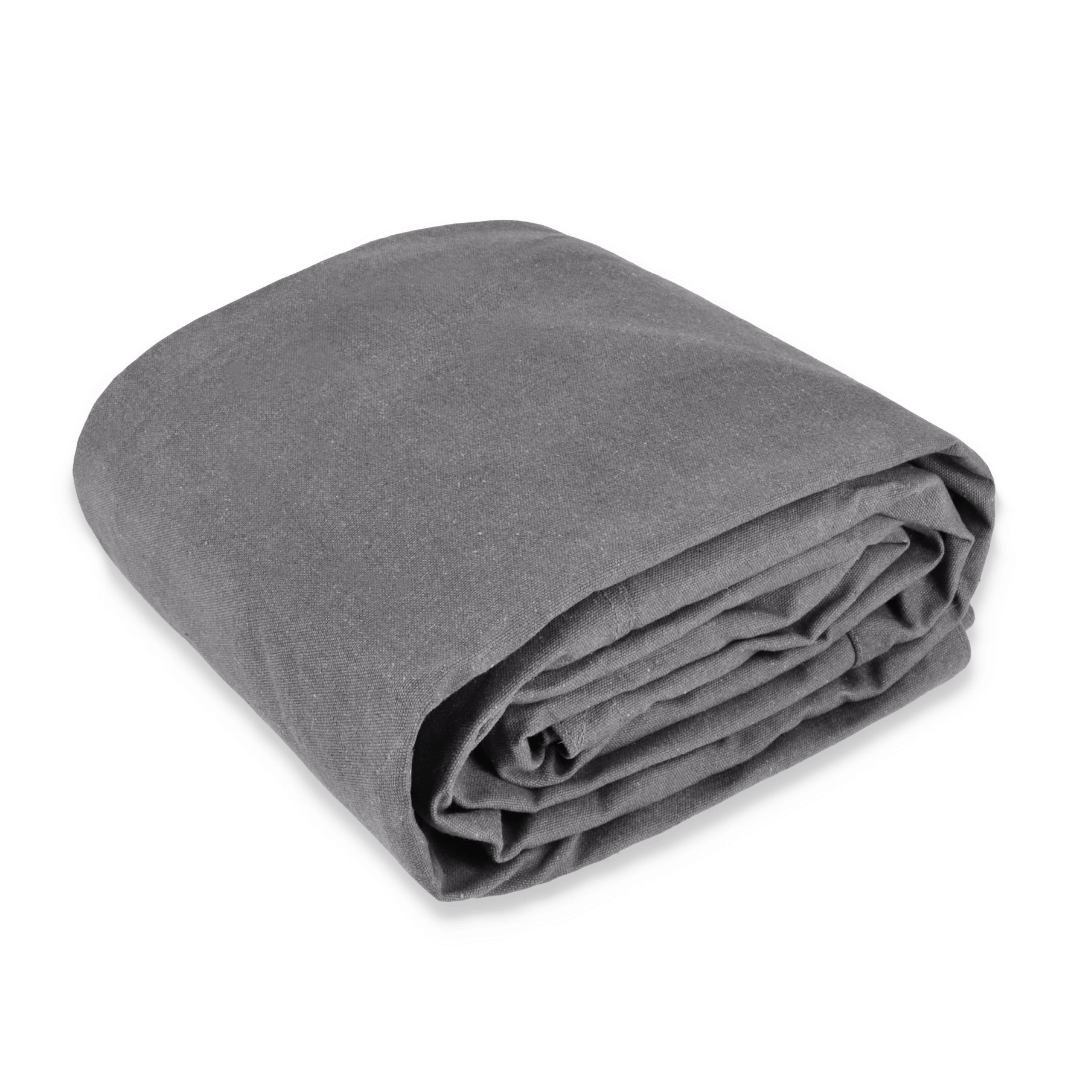 White Duck Cotton Canvas Tarp Gray